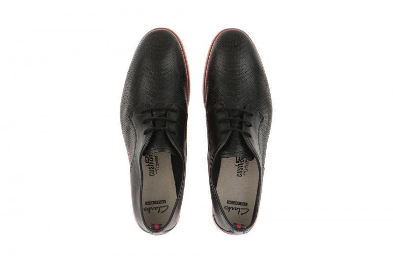 Clarks Frewick Schuhe schwarz rot