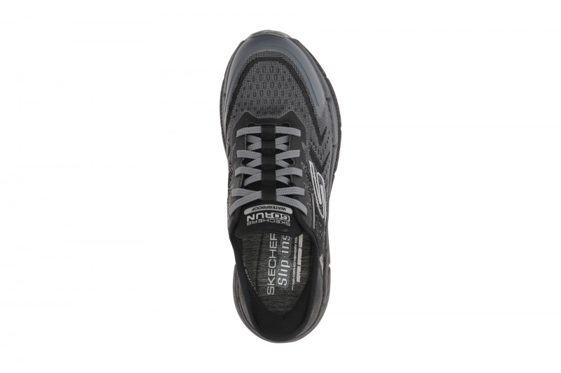 Skechers MAX CUSHIONING Premier Schuhe grau schwarz wasserdicht