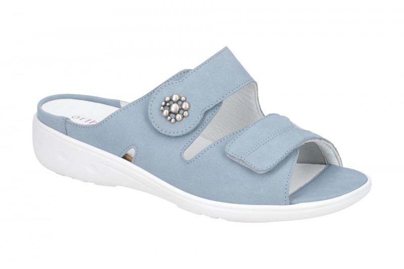 Waldläufer Kara Pantolette blau Orthotritt 684K50