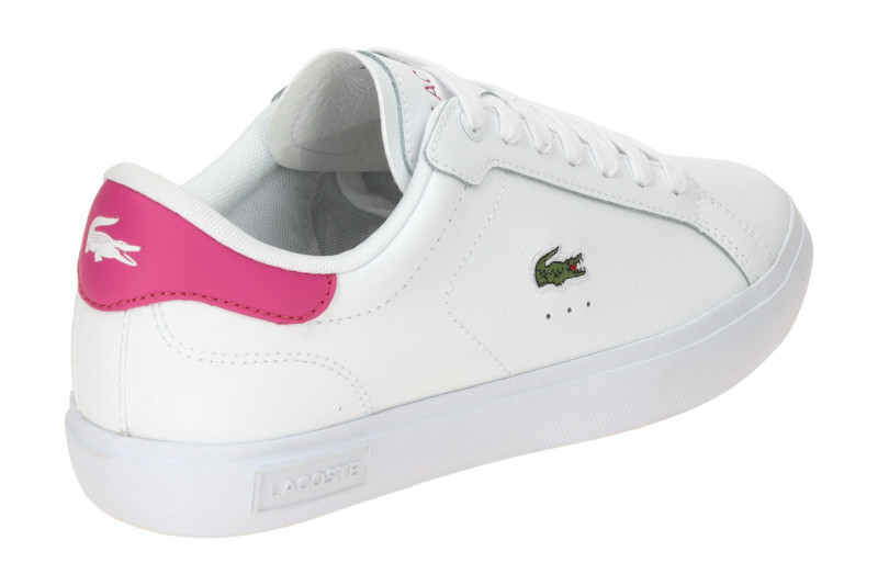 Lacoste Powercourt Schuhe Sneakers weiß pink Damen 0086