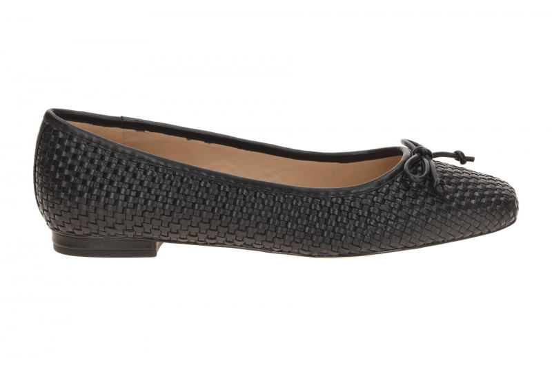 Peter Kaiser Ballerina schwarz Nappa geflochten 72182