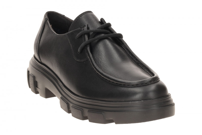 Paul Green Schuhe schwarz Mokassin seidenmatt 1183