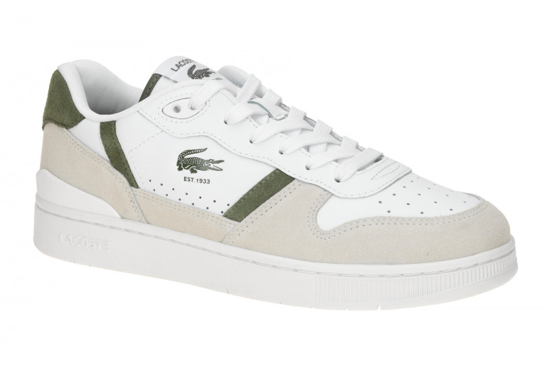 Lacoste T-Clip Set Schuhe Sneakers weiß grün khaki 0168