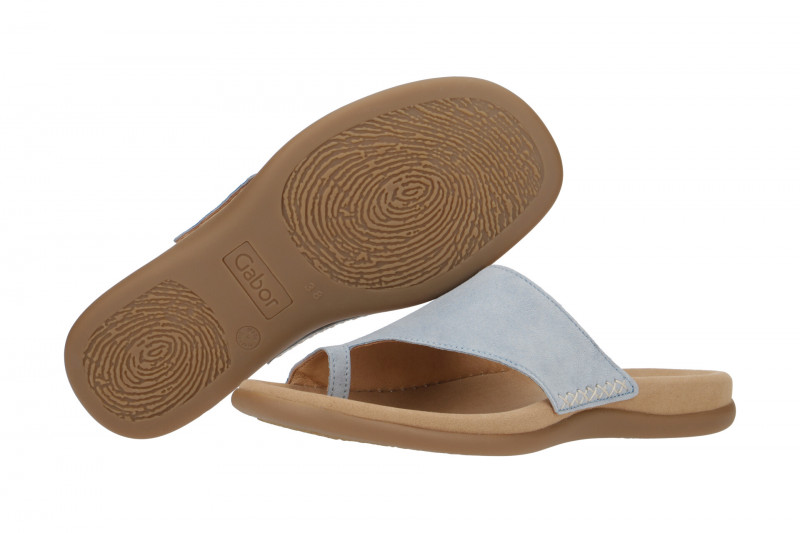Gabor Zehentrenner Pantolette hellblau 83.700