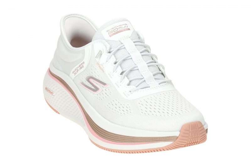 Skechers Go Run Elevate Sport Schuhe Slipper weiß Slip-In 129006