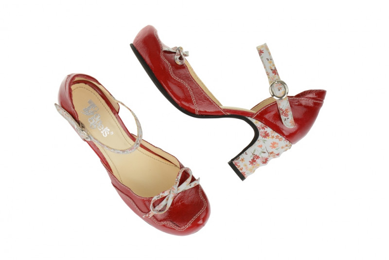 Tiggers Wave Riemchen Pumps - rot Lackleder