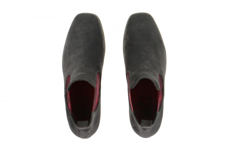 Think Foi Stiefelette grau rot 4-84194-21