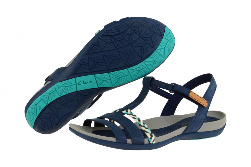 Clarks Tealite Grace Damen Sandale blau