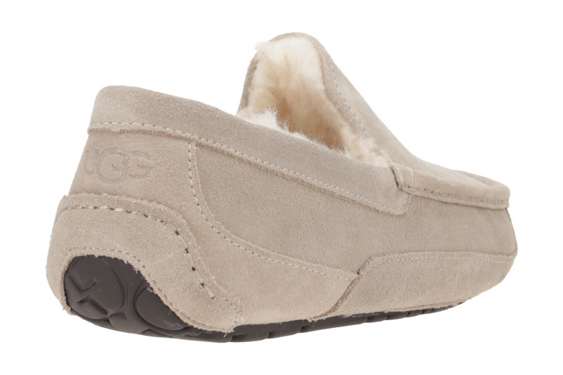 UGG ASCOT Mokassin Schuhe grau Velour 1101110