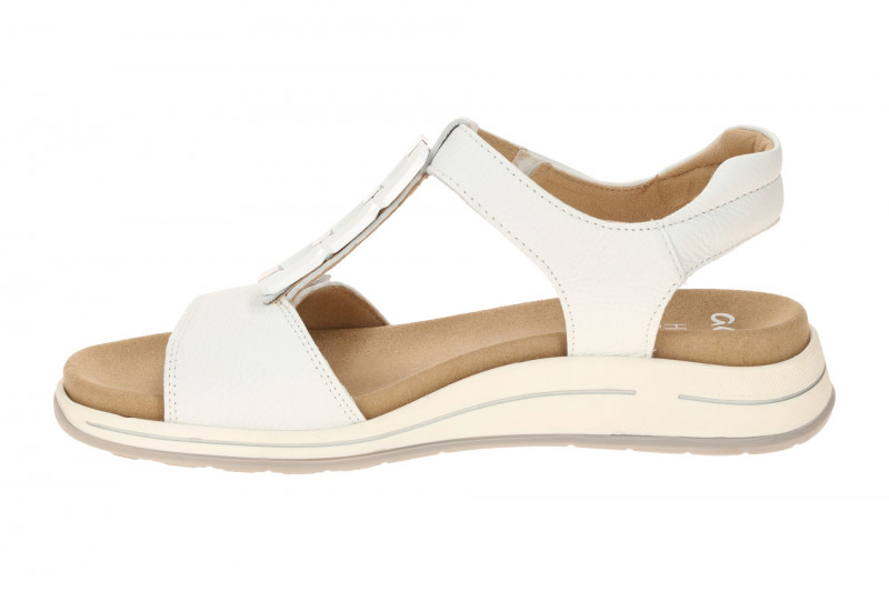 ara Osaka T-Steg Sandale weiß silber H-Weite 12-34810