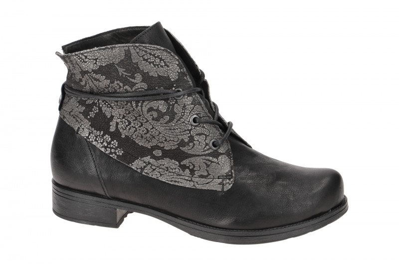 Think Denk! Stiefelette schwarz Effekt Glattleder