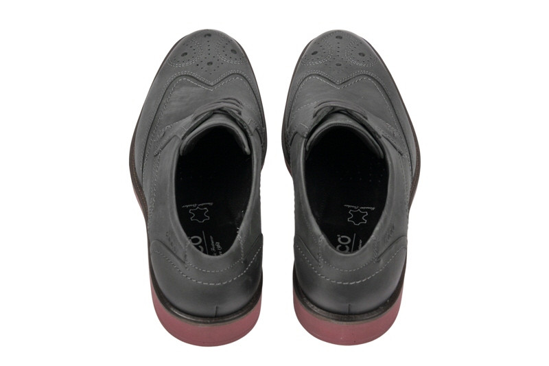 Ecco Biarritz Schuhe dunkelgrau Nubuk