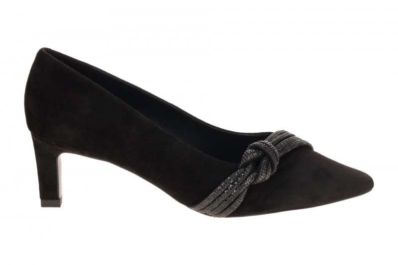 Peter Kaiser Pumps schwarz Strass Schlaufe 72406