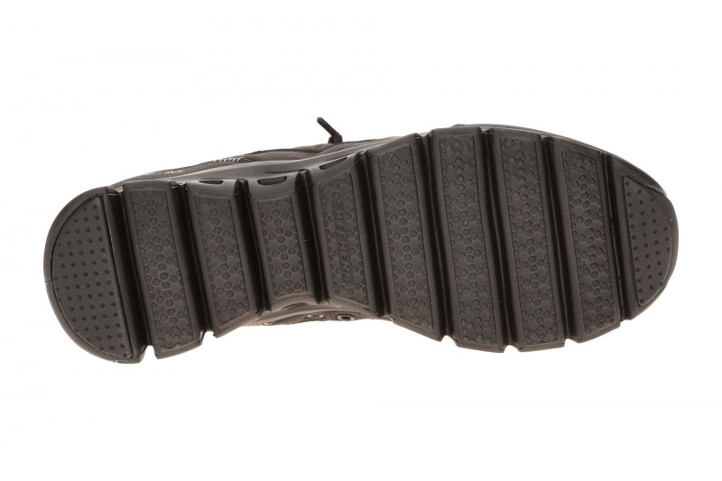 Skechers Glide Step Schuhe schwarz uni Slip-Ins 104556