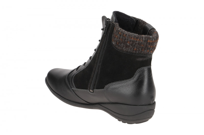 Waldläufer Katja Warmfutter Stiefeletten schwarz K-Weite