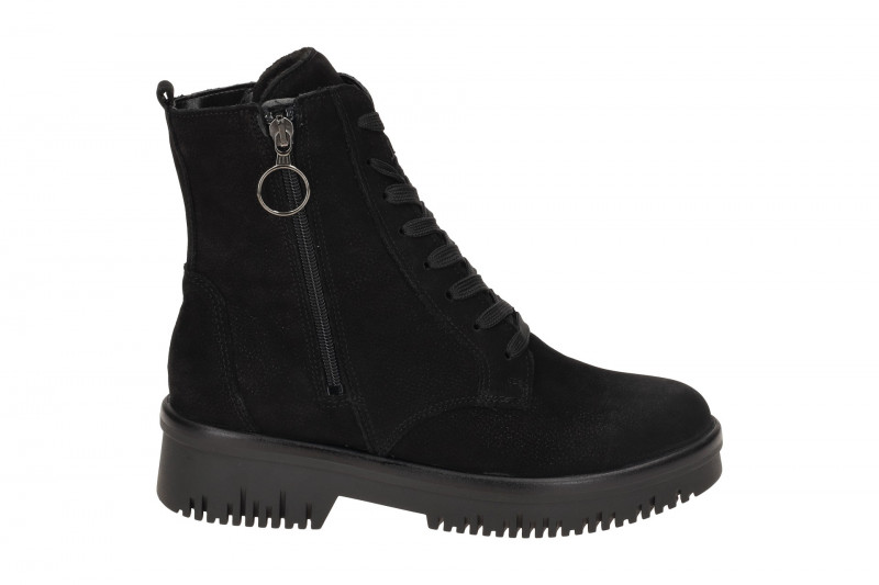 Waldläufer Alea Stiefeletten Boots schwarz Glitzer H-Weite