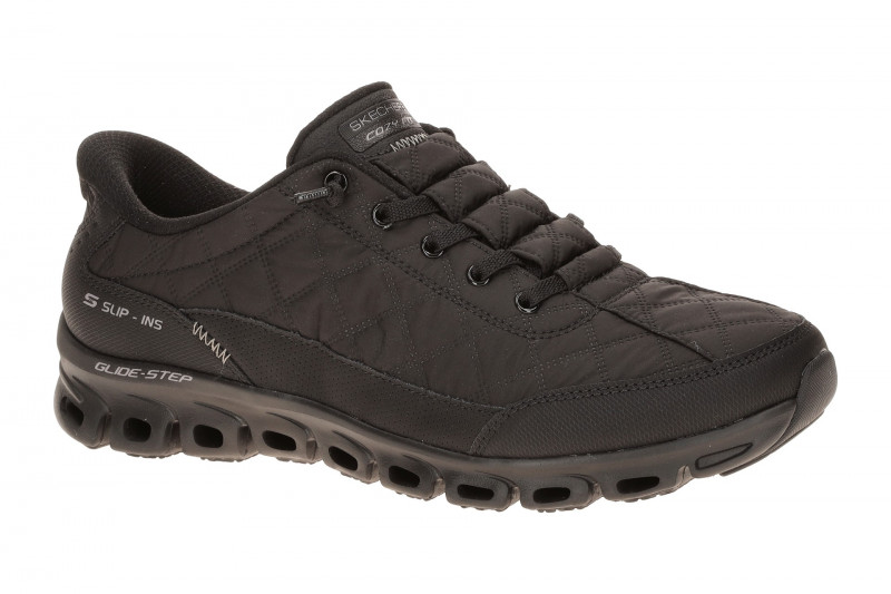 Skechers Glide Step Schuhe schwarz uni Slip-Ins 104556
