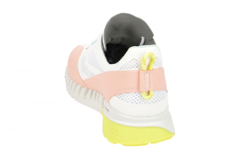 Ecco Zipflex Schuhe weiß rose Damen Sneaker 834803