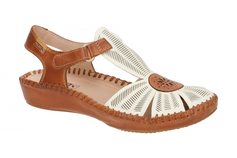 Pikolinos Vallarta Sandale weiß braun 655-0575