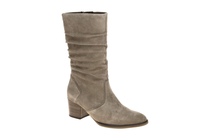 Gabor Stiefel grau Mid Rise gerafft 8041.02.001