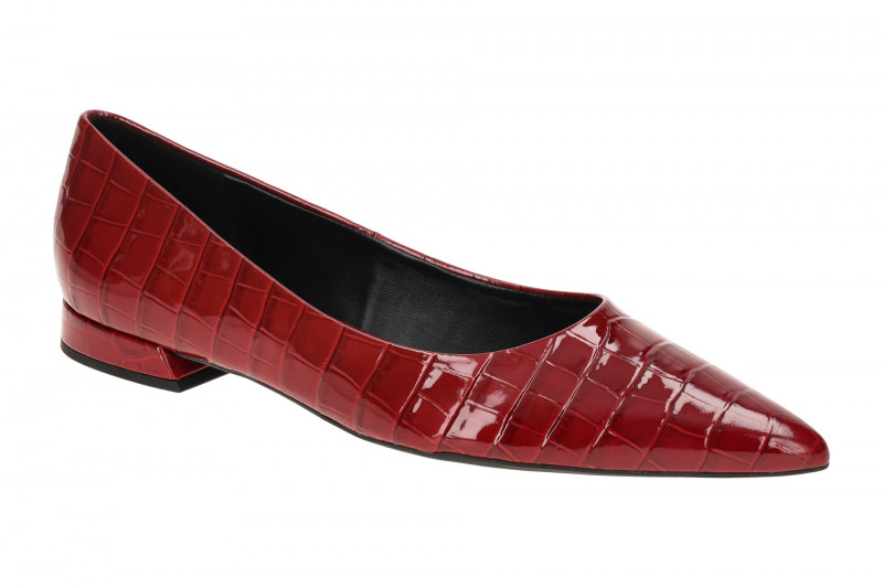 Högl Ballerina Pumps rot Kroko Lack 1807