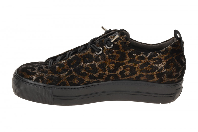 Paul Green Sneaker Schuhe braun schwarz Glossy Leo 5417