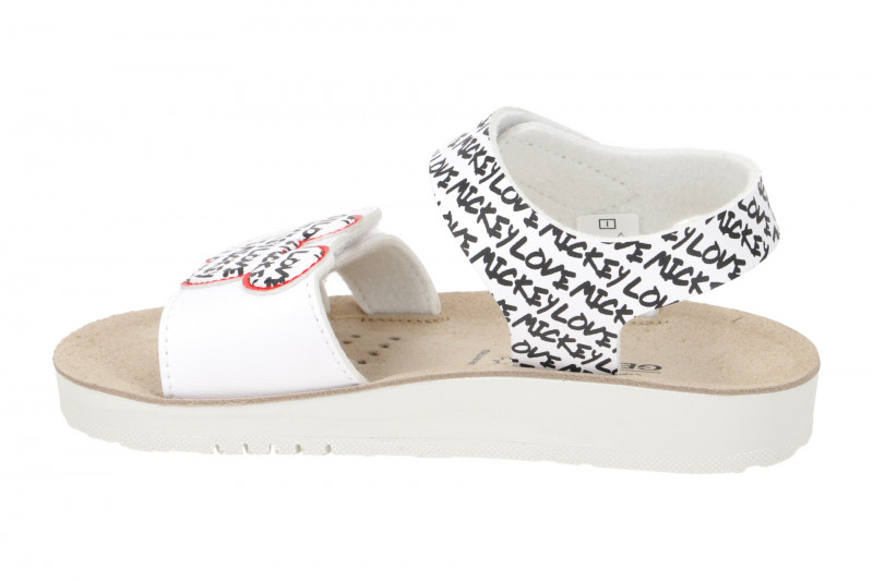 Geox Costarei Kinder Sandale weiß schwarz Minnie-Maus