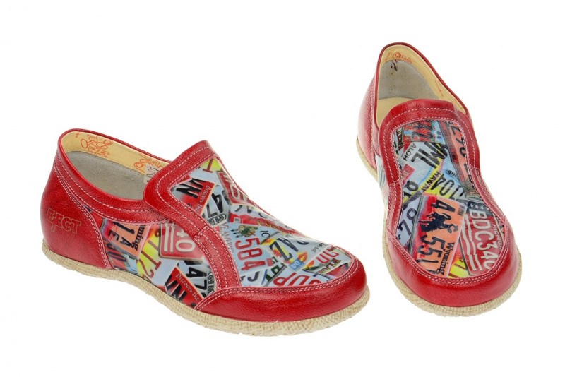 Eject Road Schuhe rot print Lack 16187/1.1