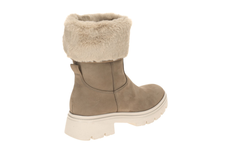 Gabor Stiefel grau fango Fellkragen gekrempelt 8021.04.005