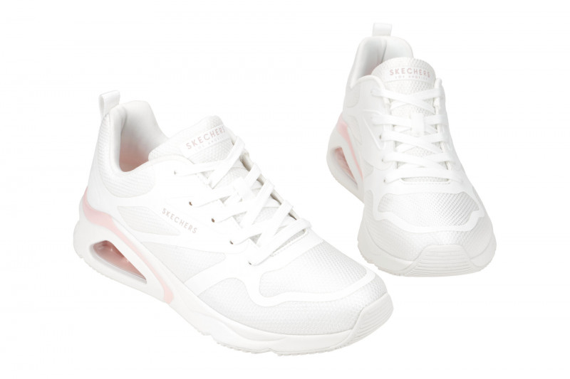 Skechers UNO Schuhe weiß rosa Damen Sneakers 177420