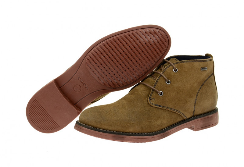 Geox Respira Jheryx Herrenschuhe Amphibiox in braun Stiefelette