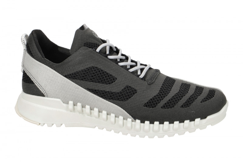 Ecco Zipflex Schuhe schwarz grau Damen Sneaker 834803
