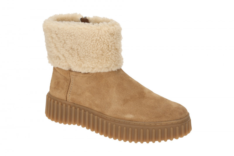 Clarks Torhill Turn Winter Stiefelette braun tan Plateau 26179563