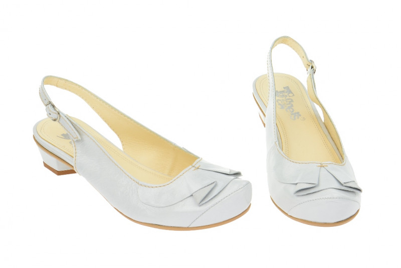 Tiggers Sling Pumps Sara in weiß Lackleder