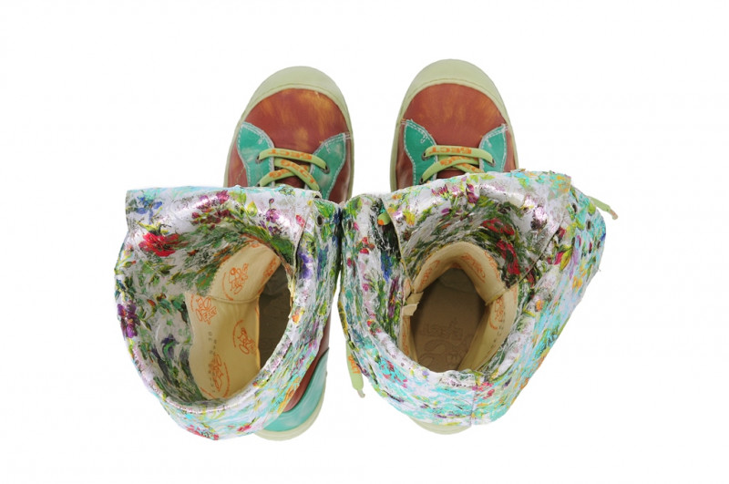 Eject Dass Stiefel braun grün 15433