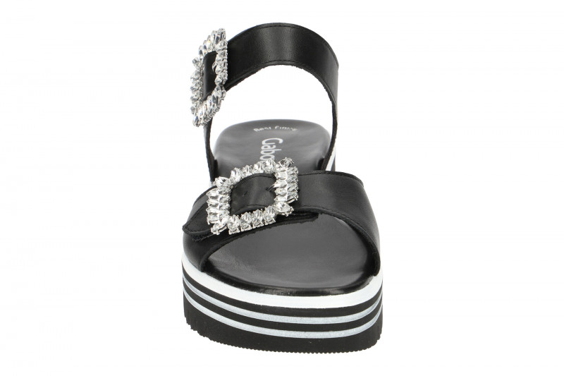 Gabor Plateau Sandale schwarz 23.624.27