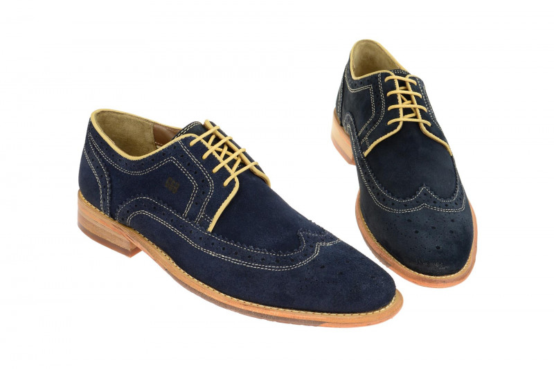 Gordon & Bros Schuhe Ron blau Rauhleder S160751