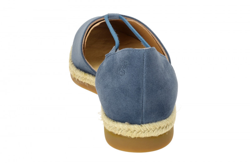 Paul Green Schuhe Espadrilles blau Velour 2856