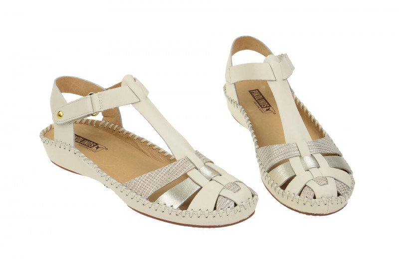 Pikolinos Vallarta Sandale weiß silber