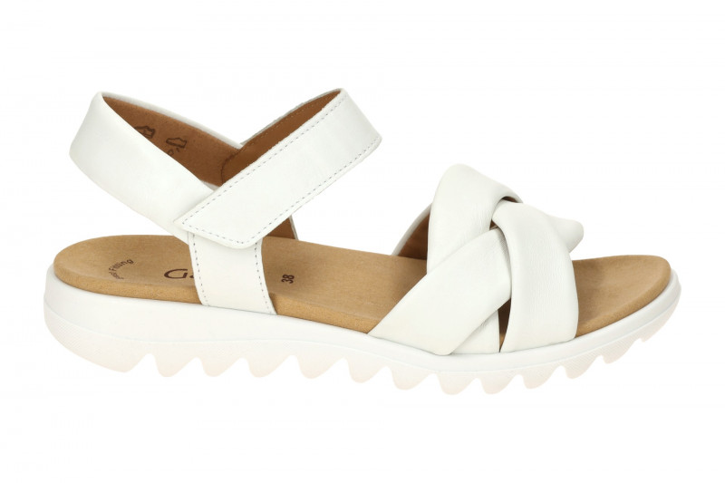 Gabor Fashion Sandale weiß gekreuzt 84.812.21
