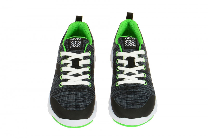 Geox Respira Xunday Boy Kinder Schnürschuhe in dunkelgrau