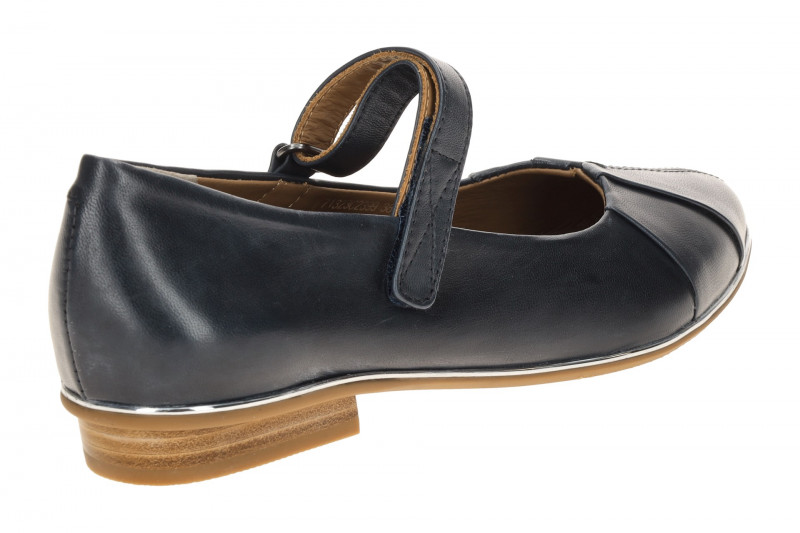 Everybody Batilda Mary-Jane Ballerina Schuhe blau silber Rahmen