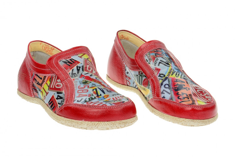 Eject Road Schuhe rot print Lack 16187/1.1