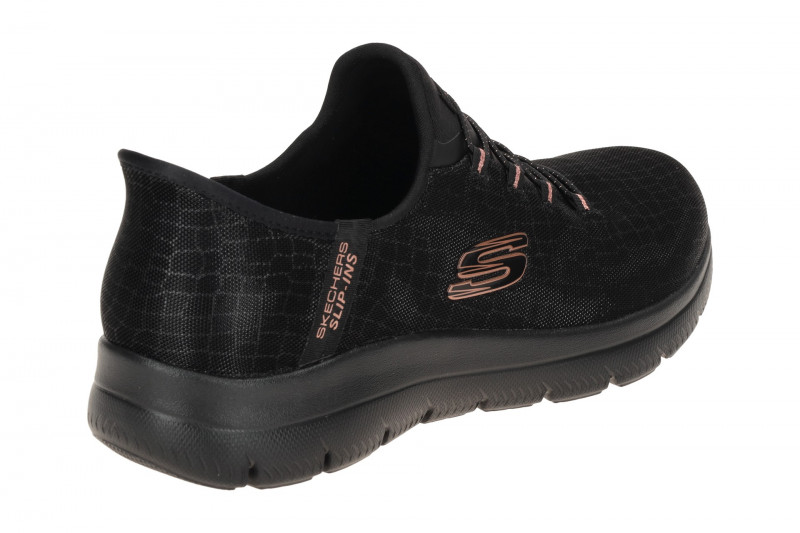 Skechers Summits Schuhe schwarz Glitzer SLIP-INS 150128