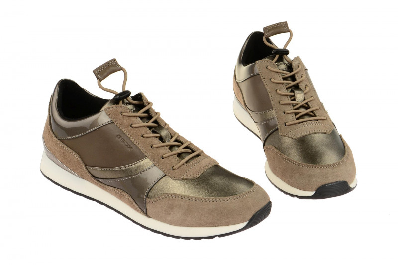 Geox Deynna Schuhe grau braun D746FE