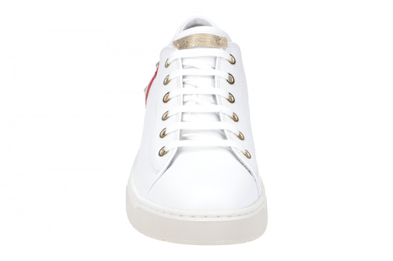 Geox Kapha Schuhe weiß rot Sneakers D15DAA