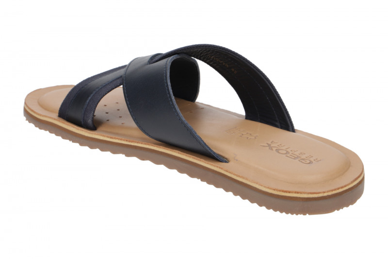 Geox Artie Herren Kreuz Pantolette blau navy