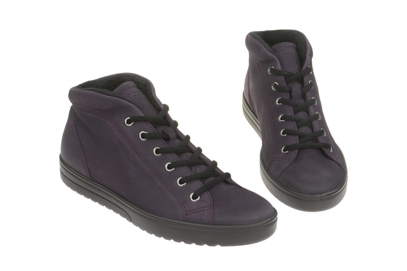 ecco Fara Stiefelette lila Warmfutter