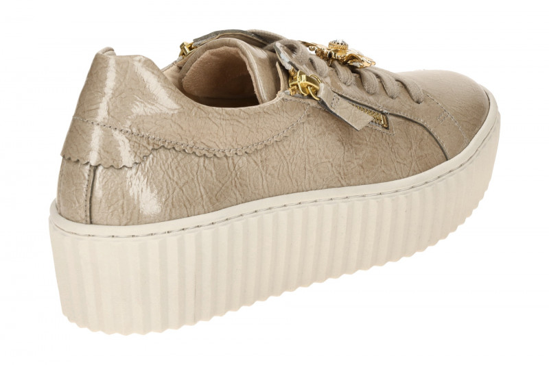 Gabor Plateau Schuhe beige Lack Bumblebee 73.201.92