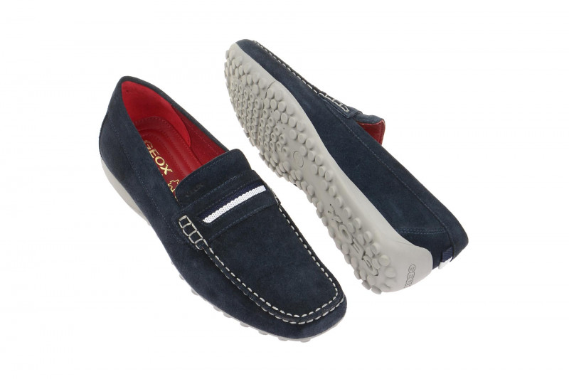 Geox Snake Mokassin Schuhe blau U5207A